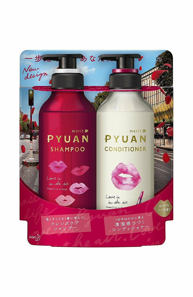 Merit Pyuan Camellia & Soap Shampoo & Conditioner Set